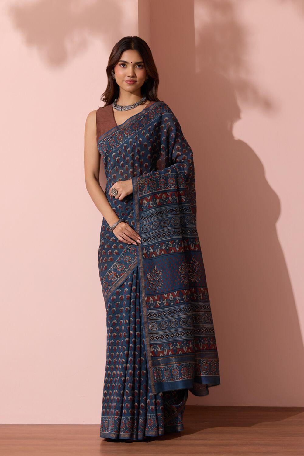 Block Print Saree